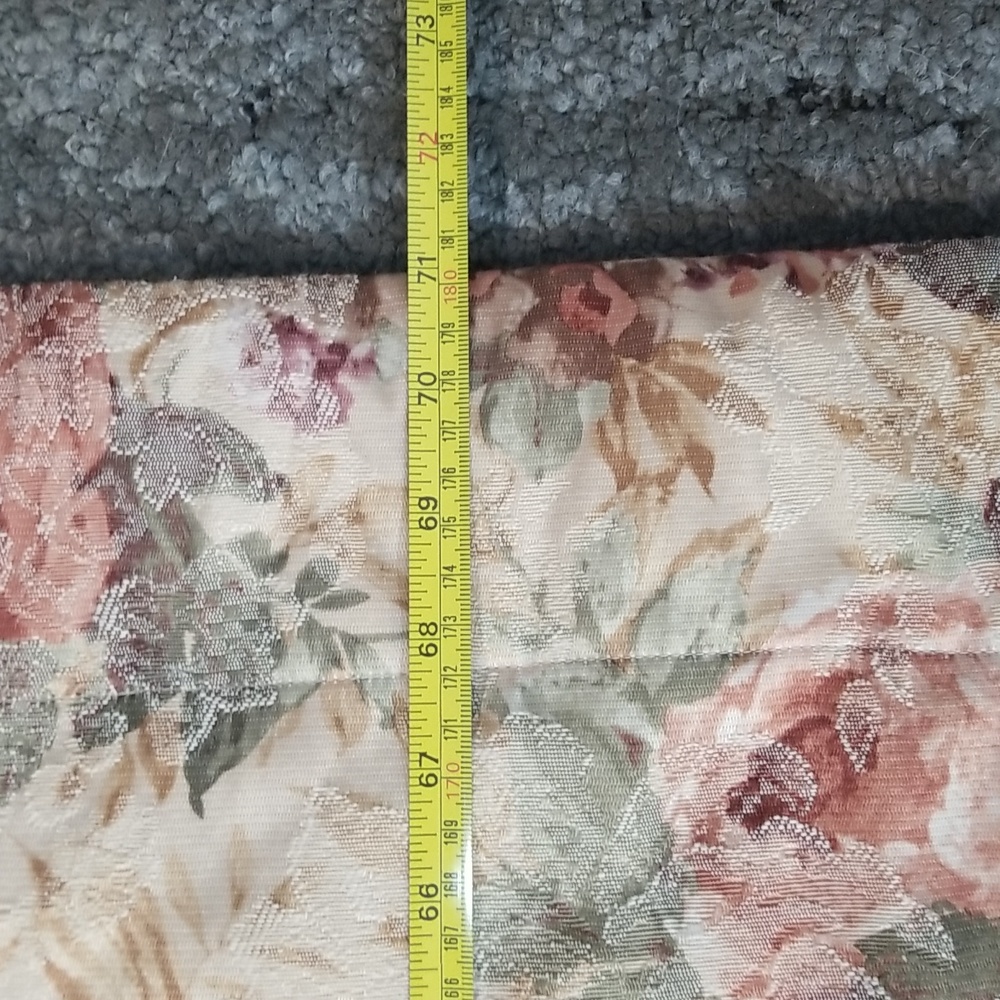 Croscill Cotswold vintage floral lined drapes - pair - floral fabric 50/50